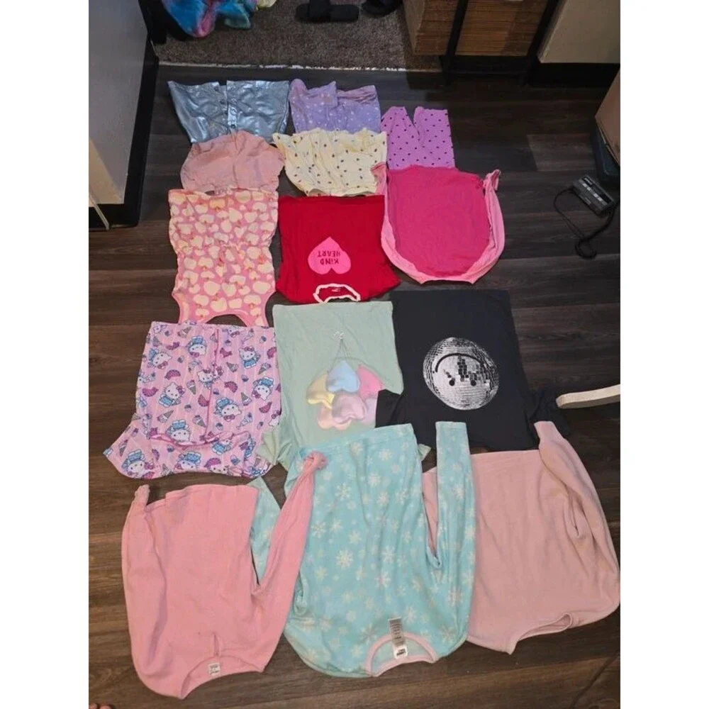 Girls Clothing Lot 14 Pc Size 10/12 M L